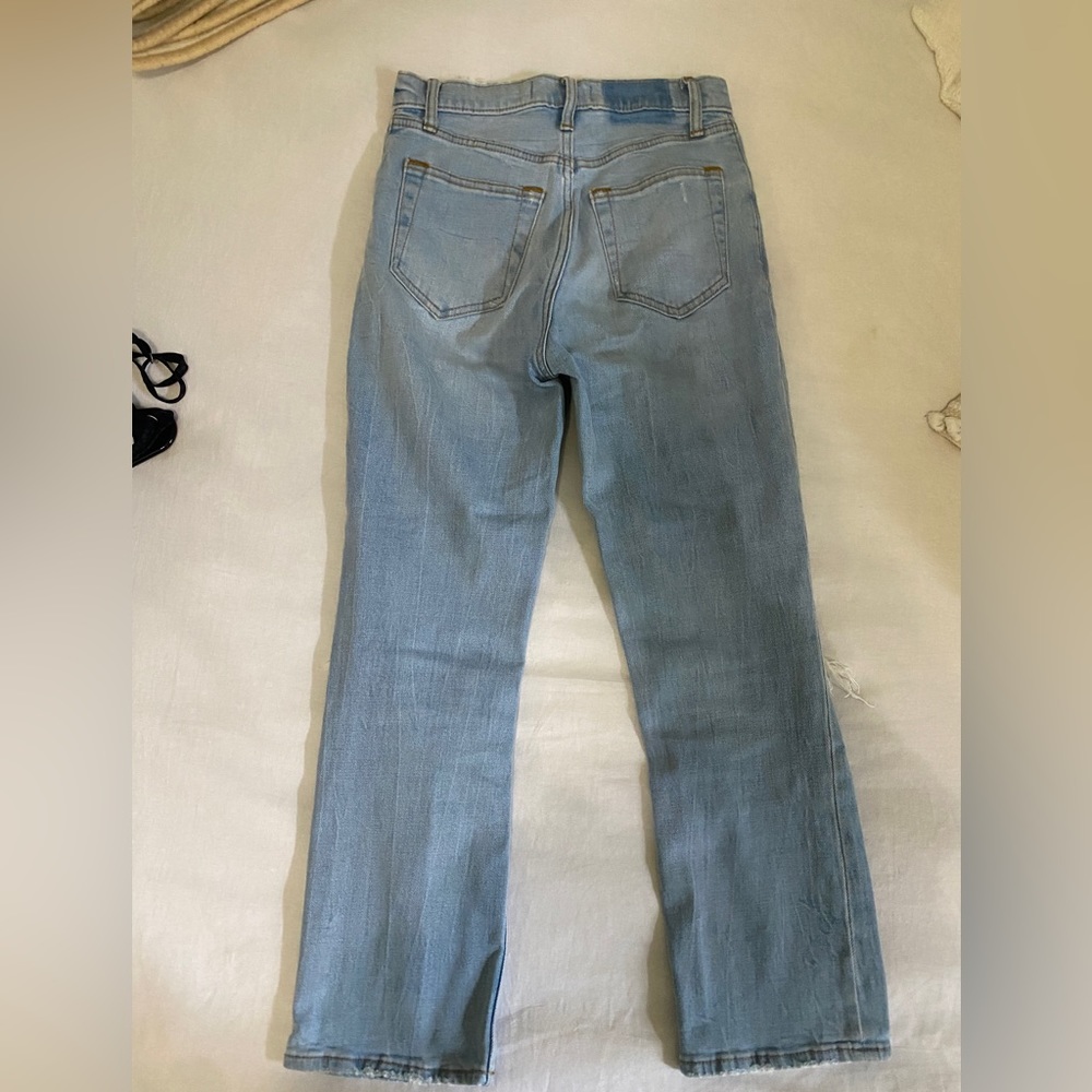 Abercrombie ankle straight high rise jeans